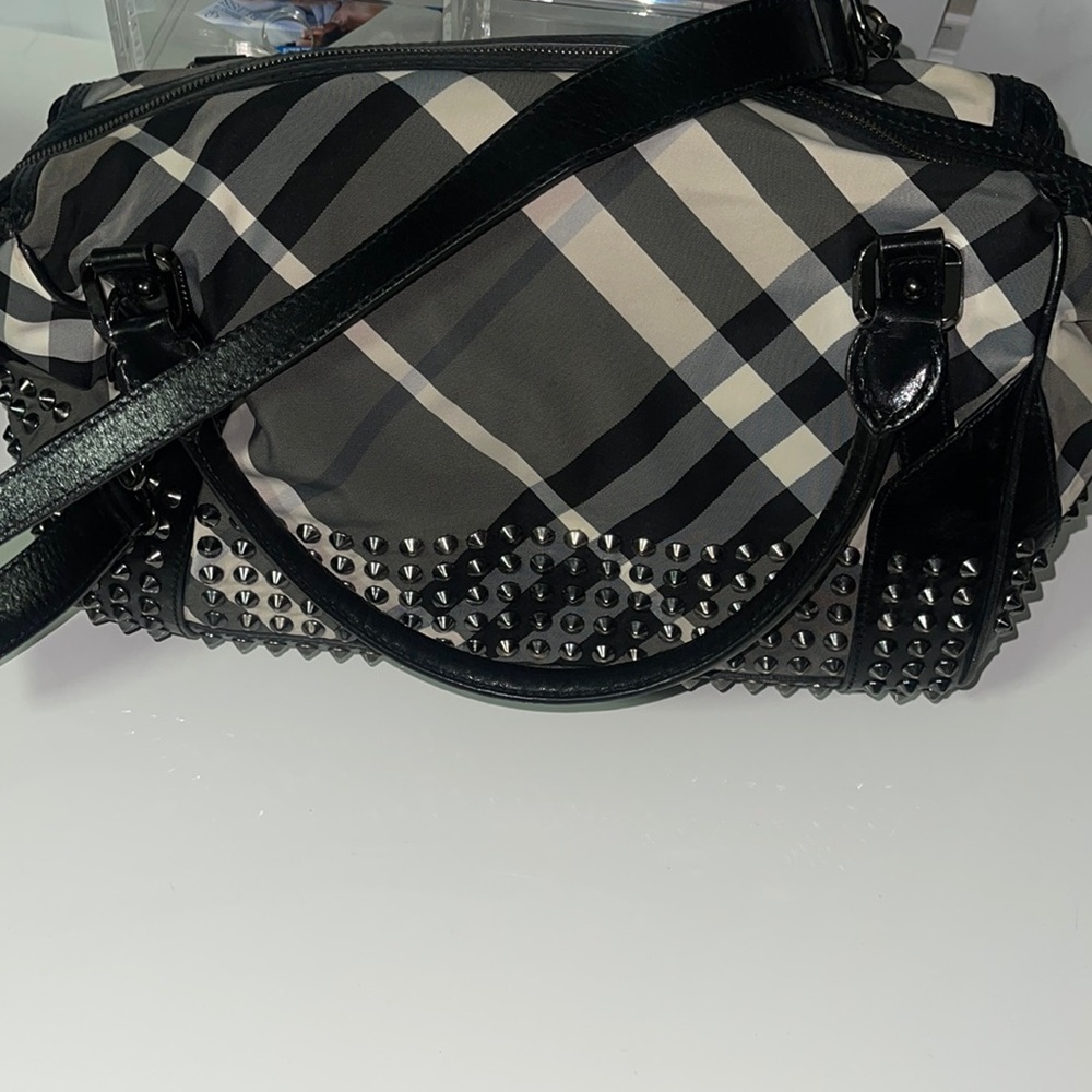 Authentic Burberry Satchel with Spikes